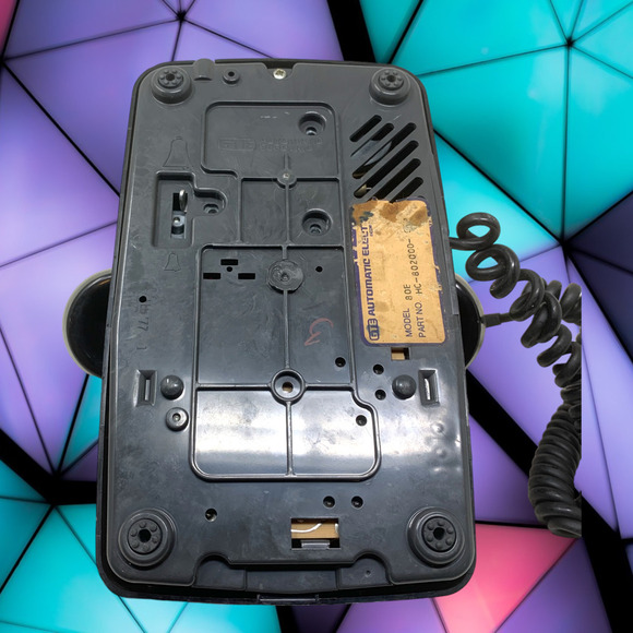 Vintage GTE Automatic Electric Rotary Black Desk Phone 80E Display/Parts/Prop - Picture 9 of 10